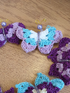 Handmade Crocheted Butterfly Badges Limited Edition SALE